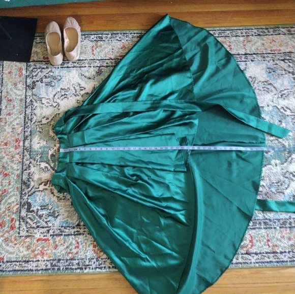 NWT Evergreen Satin Skirt - Picture 4 of 6